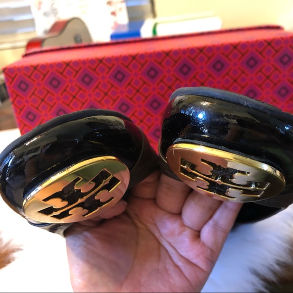 🔥HP🎉🌟Tory Burch Reva Capped Toe Flats - Picture 4 of 5